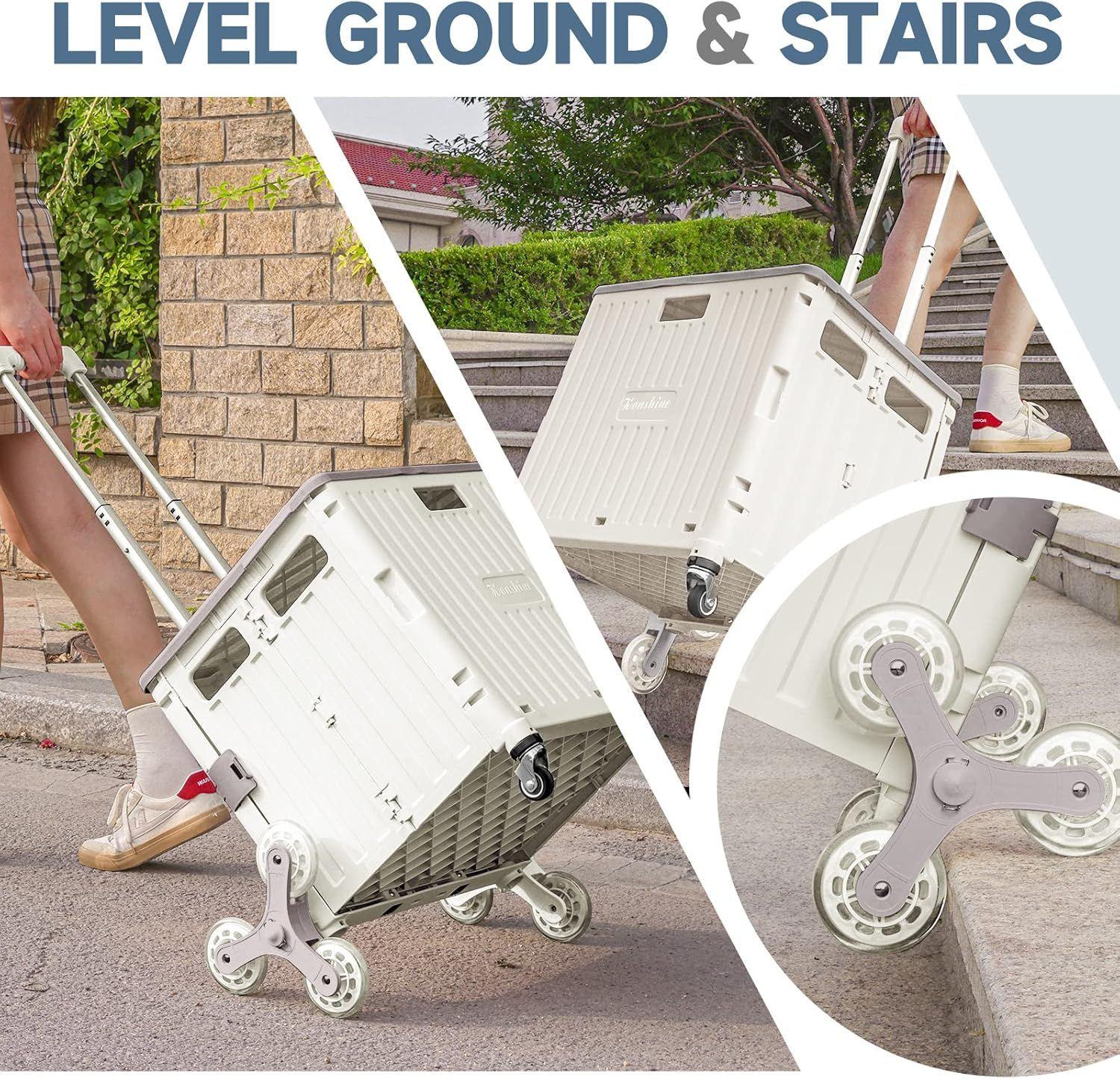 Refurbished Honshine Foldable Cart with Stair Climbing Wheels - Reebelo Ireland