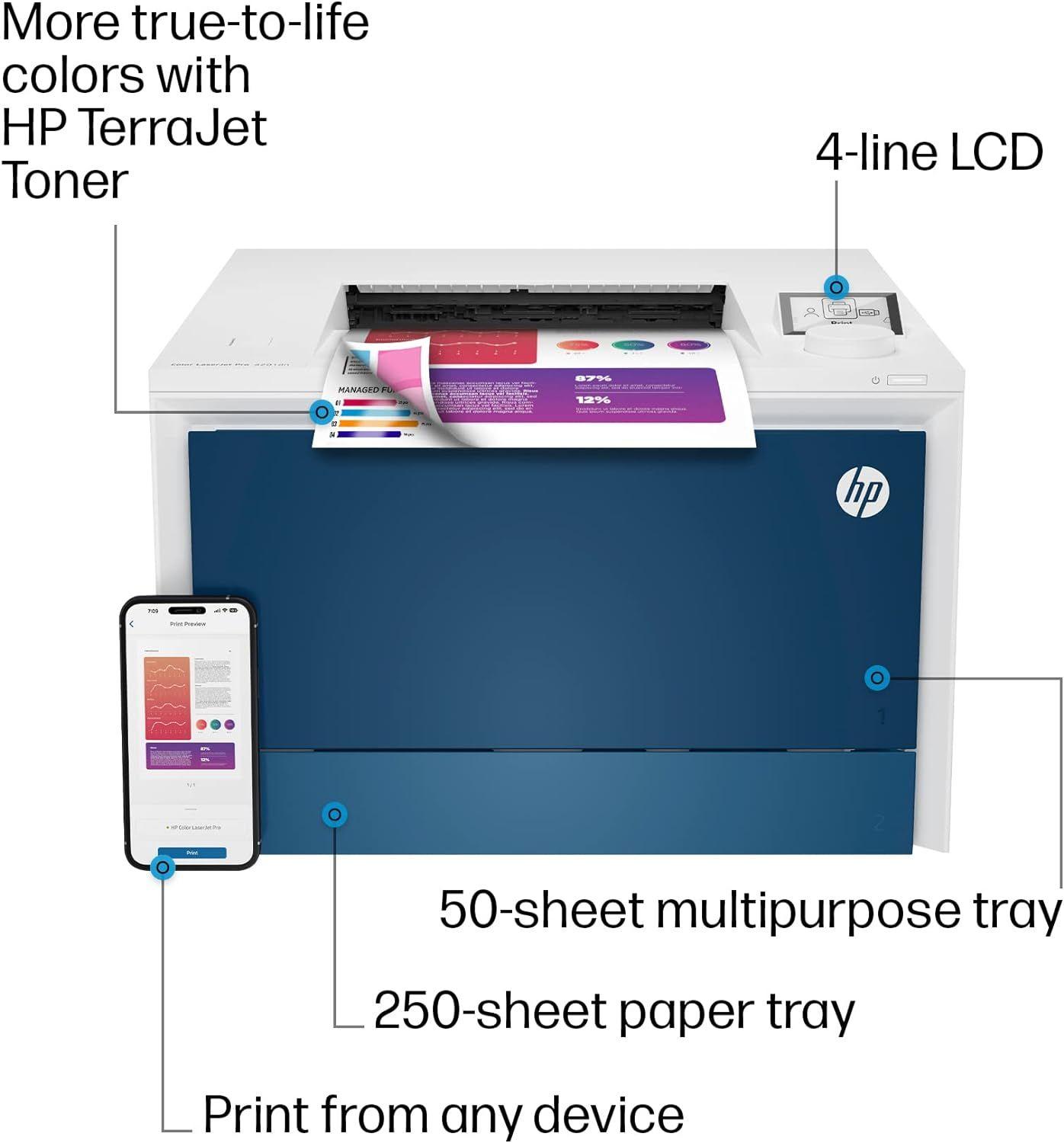 Refurbished HP Color LaserJet Pro 4201dn Printer - Reebelo Ireland