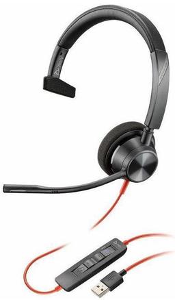 Refurbished Poly Blackwire 3310 USB-A  Mono Wired Headset  - Reebelo Ireland