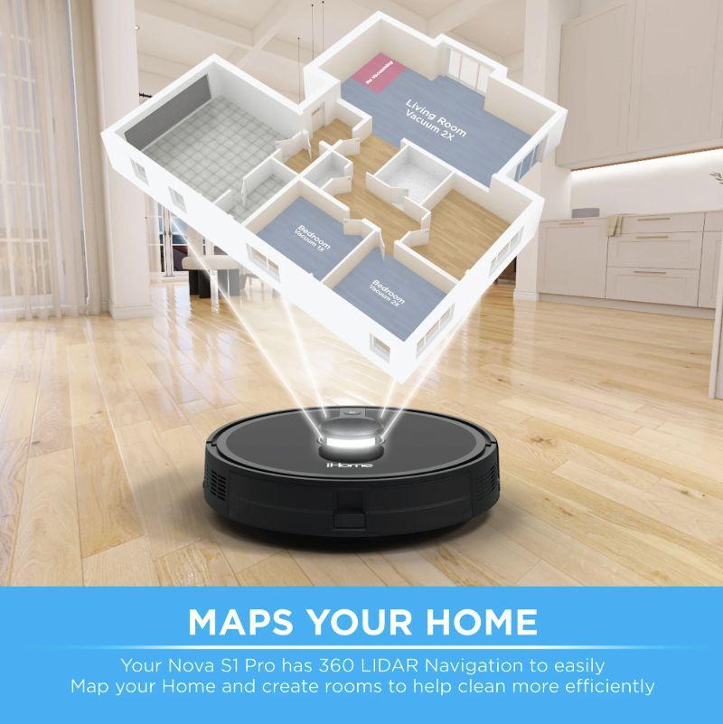 Refurbished iHome Autovac Nova S1 Pro Robot Vacuum - Reebelo Ireland