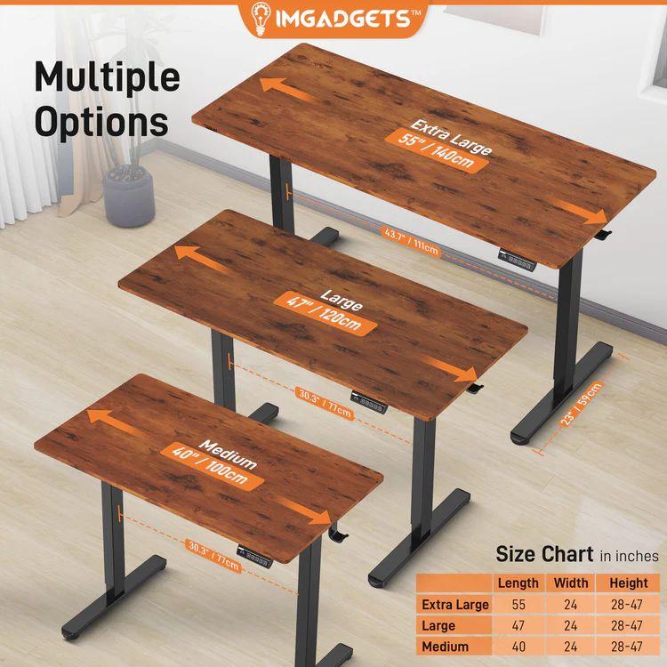 Refurbished IMGadgets Standing Electric Adjustable Desk 40" x 24" - Reebelo Ireland