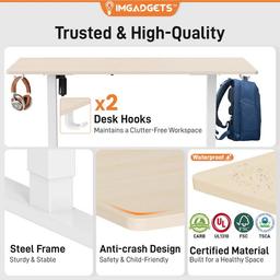 Refurbished IMGadgets Standing Electric Adjustable Desk 40" x 24" - Reebelo Ireland