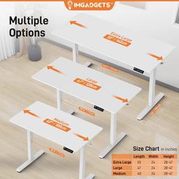 Refurbished IMGadgets Standing Electric Adjustable Desk 40" x 24" - Reebelo Ireland