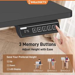 Refurbished IMGadgets Standing Electric Adjustable Desk 47" x 24" - Reebelo Ireland