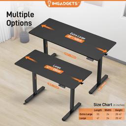 Refurbished IMGadgets Standing Electric Adjustable Desk 47" x 24" - Reebelo Ireland