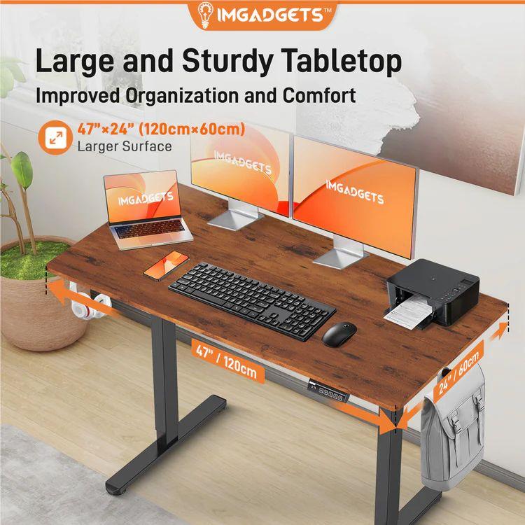Refurbished IMGadgets Standing Electric Adjustable Desk 47" x 24" - Reebelo Ireland