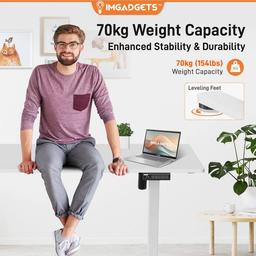 Refurbished IMGadgets Standing Electric Adjustable Desk 47" x 24" - Reebelo Ireland