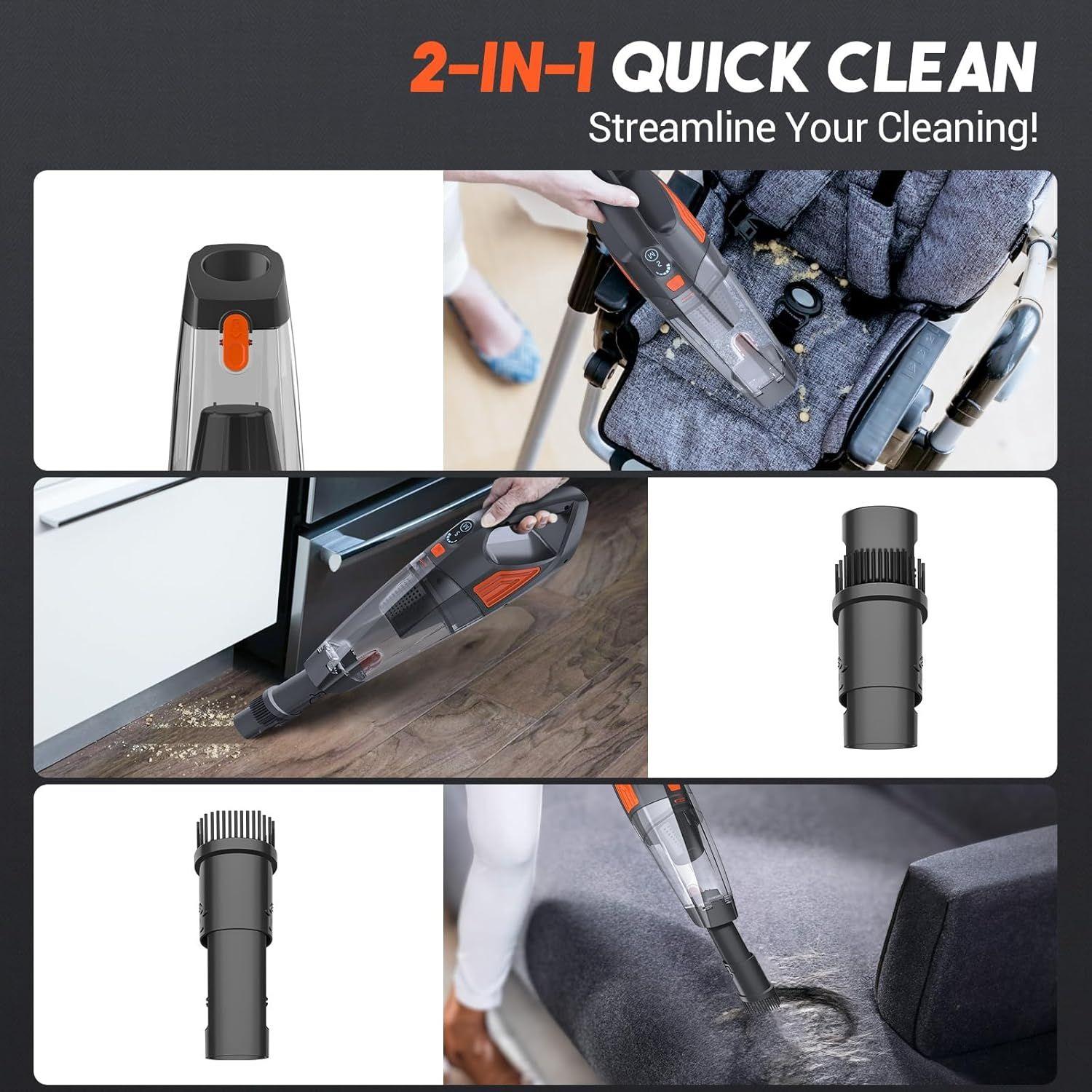 Refurbished Jeshow SL81B Handheld Vacuum Cordless Car Vacuum - Reebelo Ireland