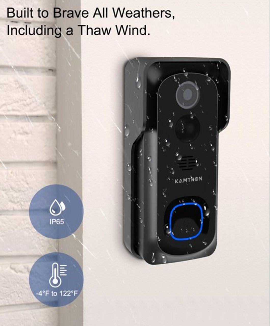 Refurbished Kamtron 32GB Smart Home Video Doorbell  - Reebelo Ireland