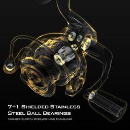 Refurbished KastKing 1000 Valiant Eagle Spinning Reel Gold - Reebelo Ireland