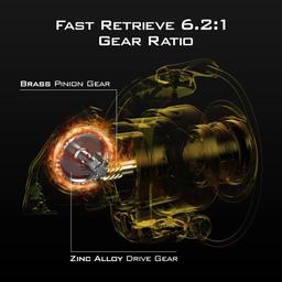 Refurbished KastKing 1000 Valiant Eagle Spinning Reel Gold - Reebelo Ireland