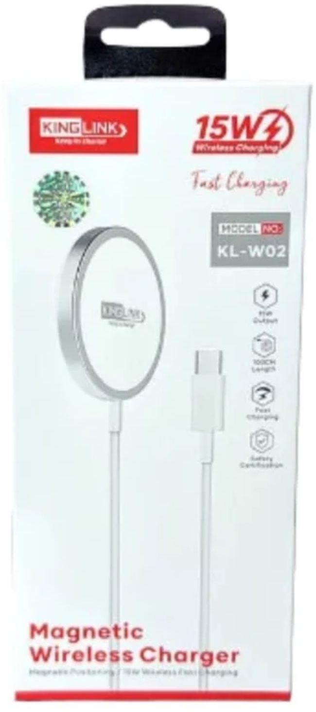 Refurbished Kinglink KLW02 15W Magnetic Wireless Charger Pad (1M) - Reebelo Ireland