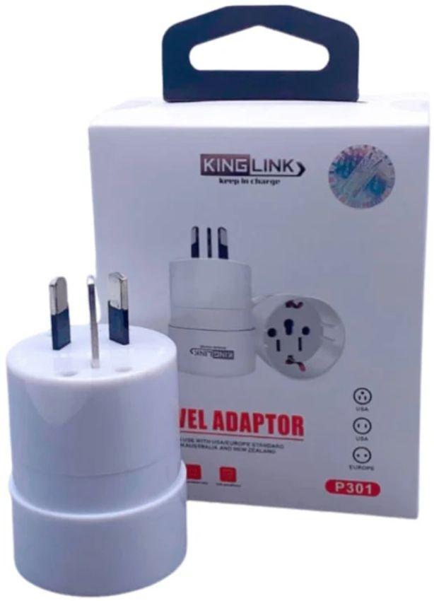 Refurbished Kinglink Travel Adapter P301 Wall Plug (US / EU to NZ / AU) - Reebelo Ireland