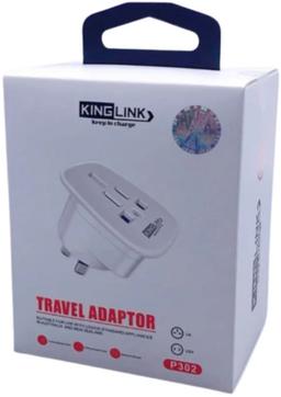 Refurbished Kinglink Travel Adapter P302 Wall Plug (US / UK to NZ / AU) - Reebelo Ireland