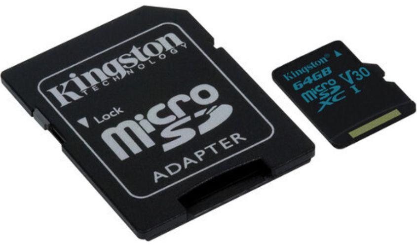 Refurbished Kingston Canvas Go! microSD card with SD Adapter - Reebelo Ireland