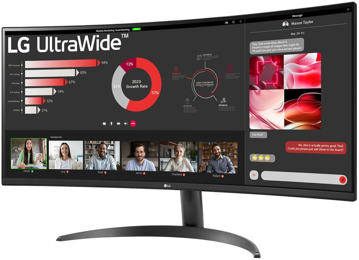 Refurbished LG 34WR50QK-B Curved UltraWide QHD Monitor 34" - Reebelo Ireland