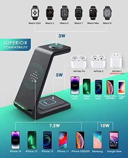 Refurbished Lovis 3in1 Fast Charging Wireless Charging Station  - Reebelo Ireland