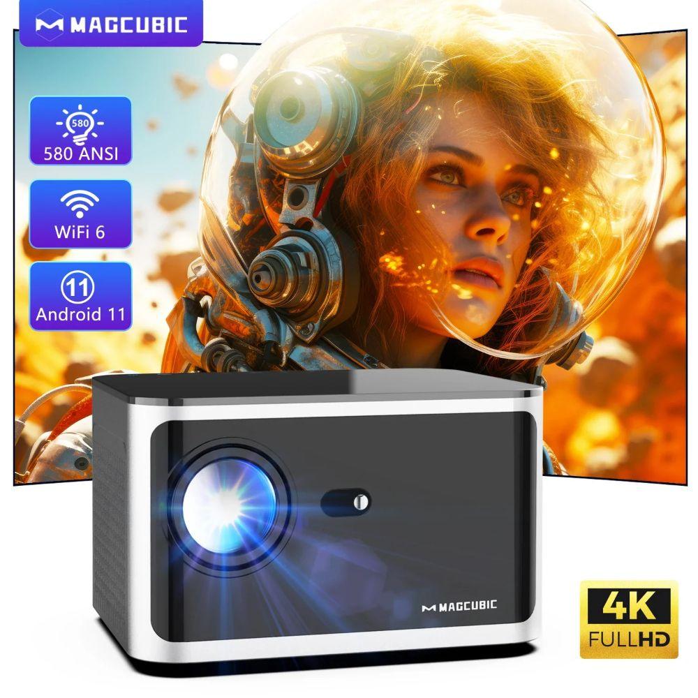 Refurbished Magcubic HY350 Pro 580 ANSI 4K 1080P WiFi 6 Projector - Reebelo Ireland