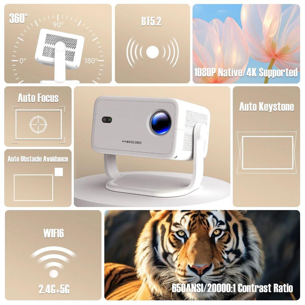 Refurbished Magcubic L018 650 ANSI Smart Portable Projector - Reebelo Ireland
