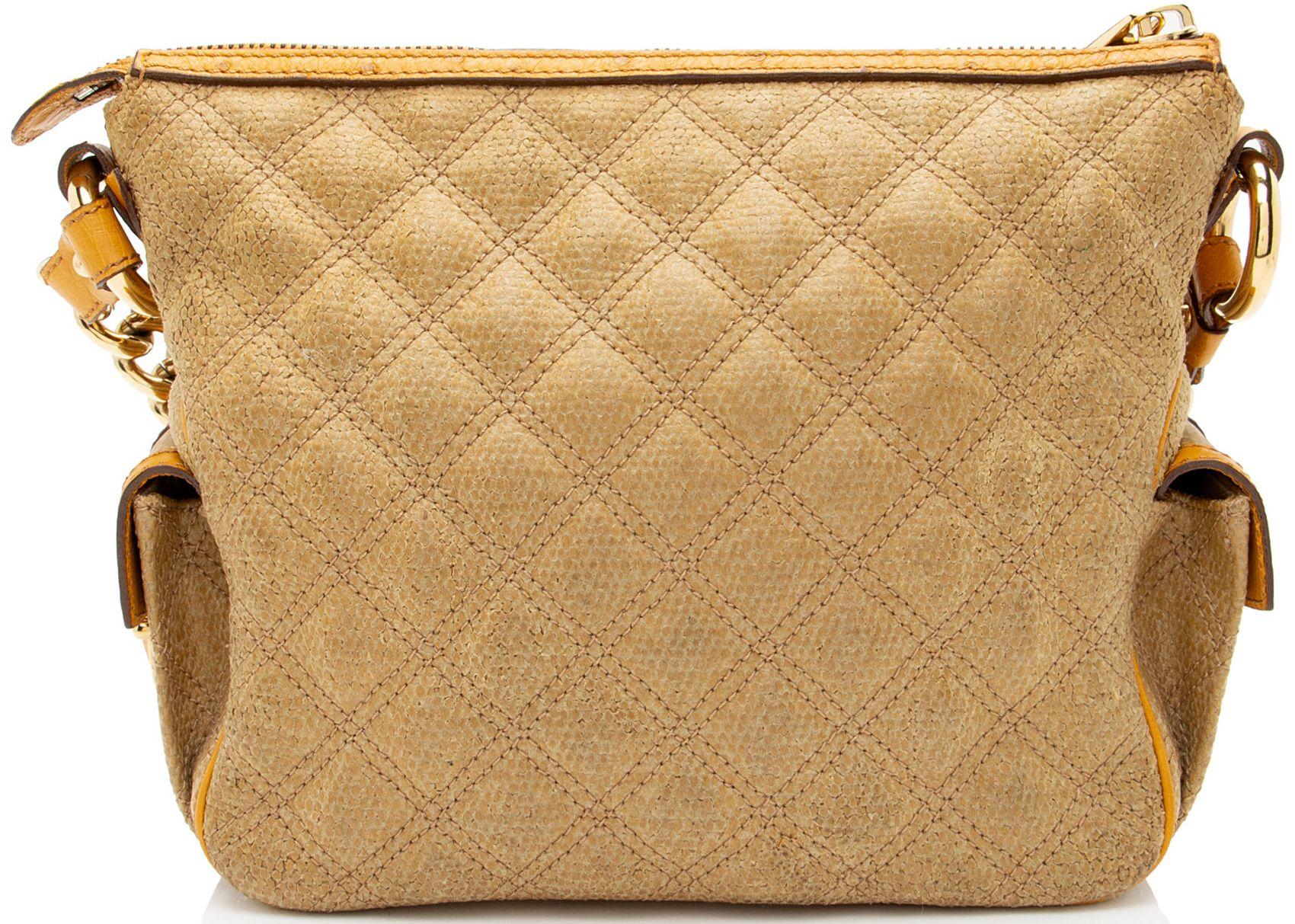 Refurbished Marc Jacobs Coated Canvas Ostrich Stam Hobo - Reebelo Ireland