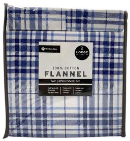 Refurbished Member's Mark 100% Cotton 4pc Flannel Sheets Twin Set - Reebelo Ireland