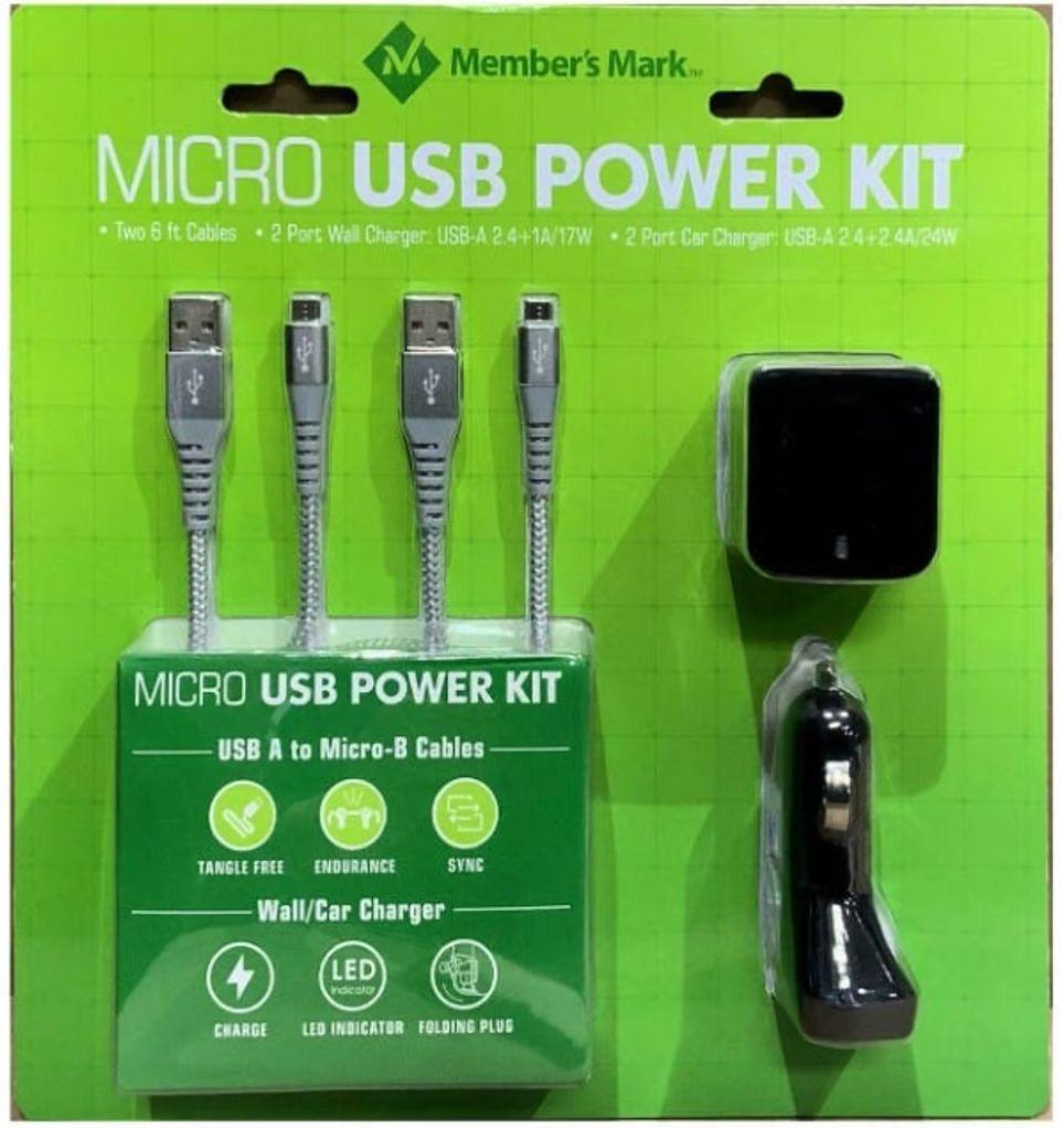 Refurbished Member's Mark Micro USB Power Kit - Reebelo Ireland