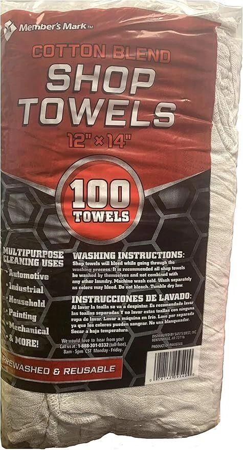 Refurbished Member's Mark Shop Towel 12" x 14" (100pck)  - Reebelo Ireland