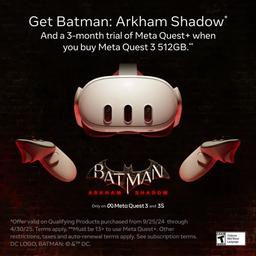 Refurbished Meta Quest 3 Get Batman: Arkham Shadow VR - Reebelo Ireland