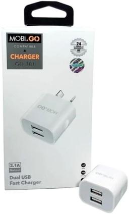 Refurbished Mobigo GO-301 Dual USB Power Adapter Wall Plug (NZ / AU) - Reebelo Ireland