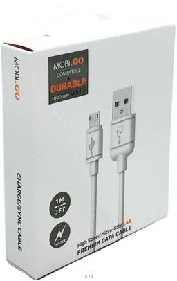 Refurbished Mobigo Micro USB Charger Cable (1M) - Reebelo Ireland