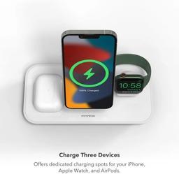 Refurbished Mophie 3-in-1 Stand MagSafe Charger - Reebelo Ireland