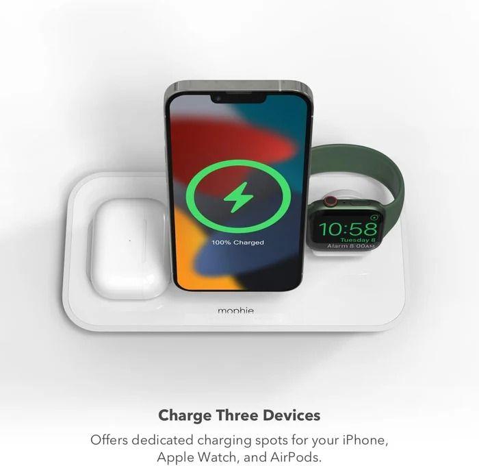 Refurbished Mophie 3-in-1 Stand MagSafe Charger - Reebelo Ireland