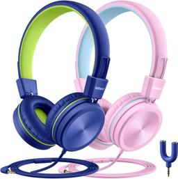 Refurbished Nabevi Kids Headphones with Microphone BH200 (2-Pack) - Reebelo Ireland