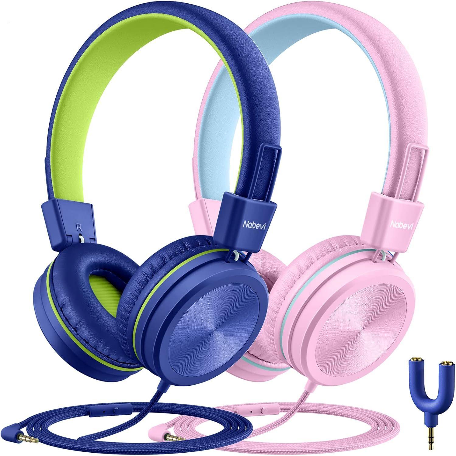 Refurbished Nabevi Kids Headphones with Microphone BH200 (2-Pack) - Reebelo Ireland