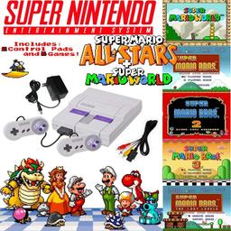 Refurbished Nintendo Super NES Mario Set with 5-Game Cartridge - Reebelo Ireland