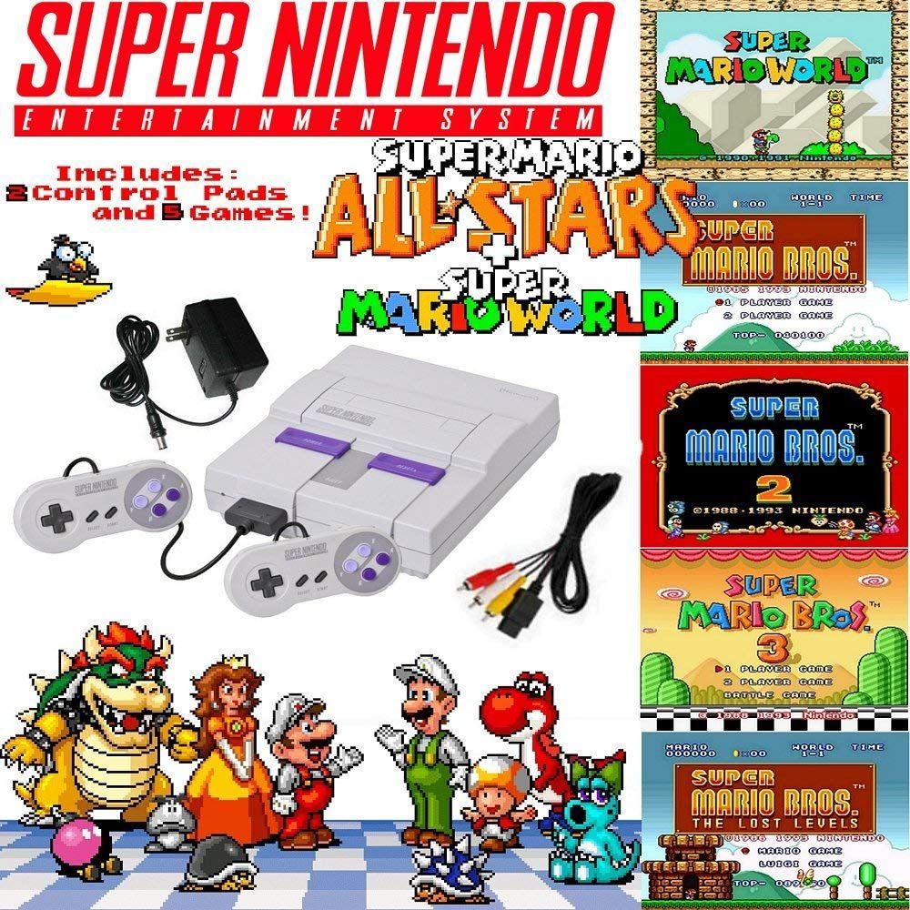 Refurbished Nintendo Super NES Mario Set with 5-Game Cartridge - Reebelo Ireland
