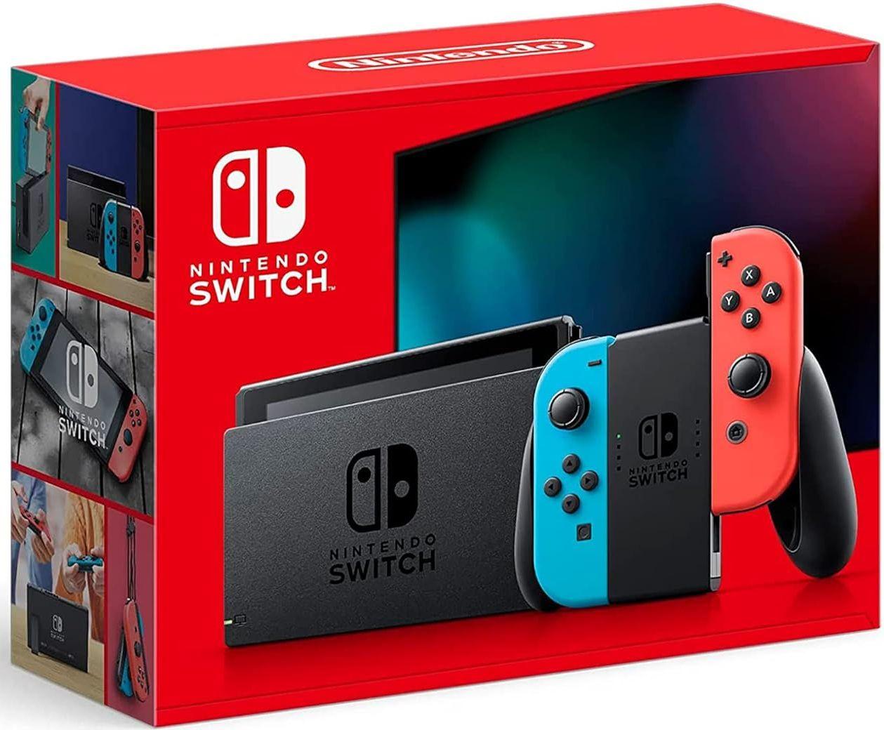 Refurbished Nintendo Switch with Neon Blue and Neon Red Joy‑Con - Reebelo Ireland