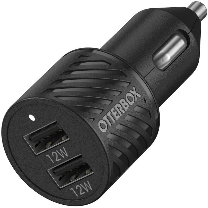 Refurbished OtterBox USB-A Dual Port Car Charger (24W) - Reebelo Ireland