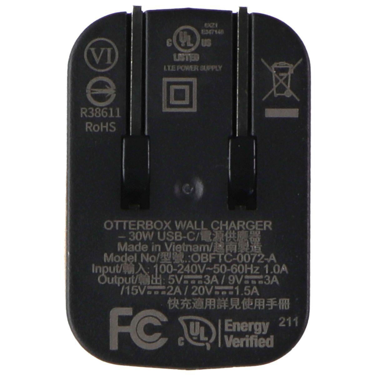 Refurbished OtterBox USB-C Wall Charger 30W Fast Charge (US) - Reebelo Ireland
