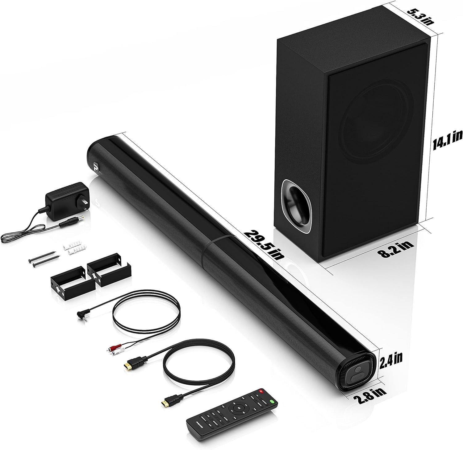 Refurbished PHEANOO 2.1 CH SoundBar - Reebelo Ireland