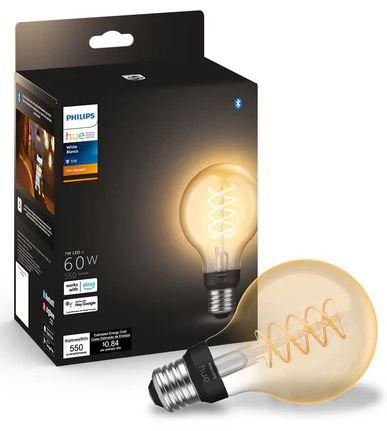 Refurbished Philips Hue 60W Filament G25 Globe E26 Smart Bulb - Reebelo Ireland
