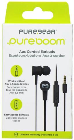 Refurbished PureGear PureBoom 3.5mm AUX Corded Earbuds - Reebelo Ireland