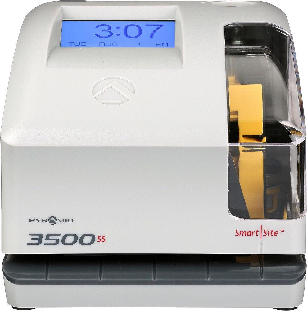 Refurbished Pyramid 3500ss SmartSite Time Clock & Document Stamp - Reebelo Ireland