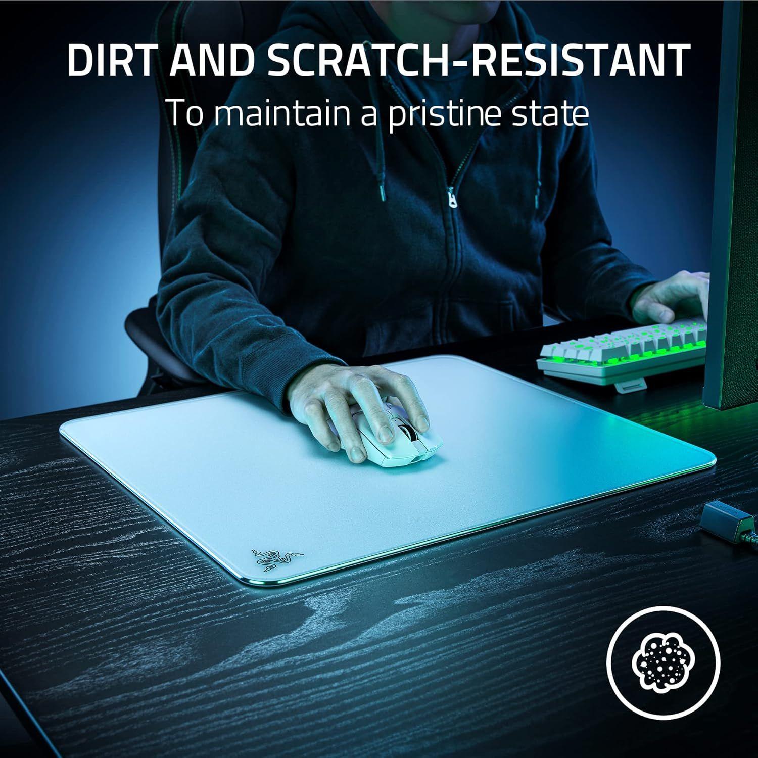 Refurbished Razer Atlas Tempered Glass Gaming Mouse Mat - Reebelo Ireland