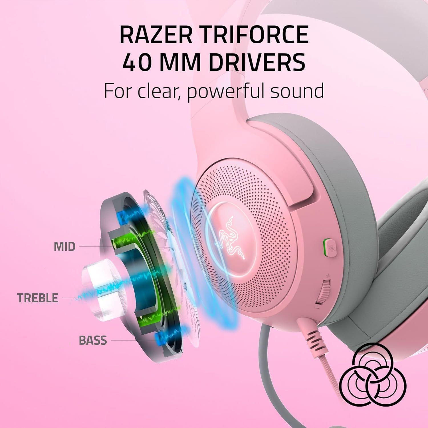 Refurbished Razer Kraken Kitty Edition V2 Wired Gaming Headset - Reebelo Ireland