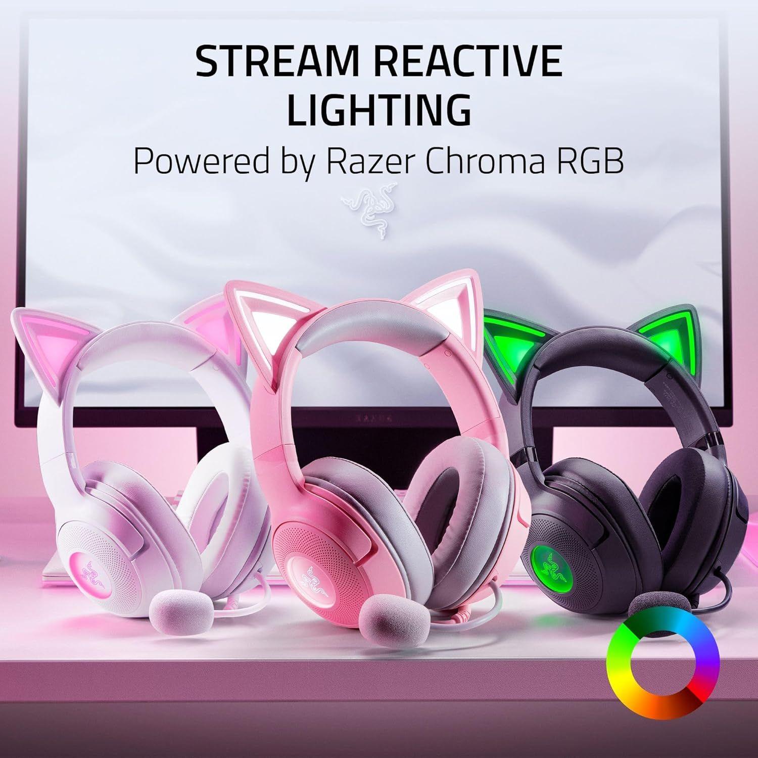 Refurbished Razer Kraken Kitty Edition V2 Wired Gaming Headset - Reebelo Ireland