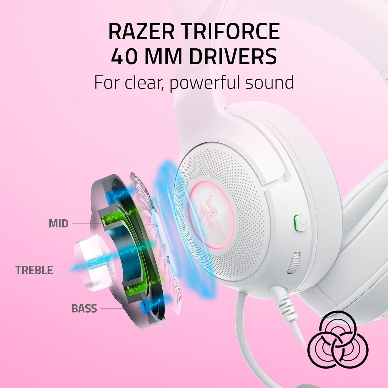 Refurbished Razer Kraken Kitty Edition V2 Wired Gaming Headset - Reebelo Ireland