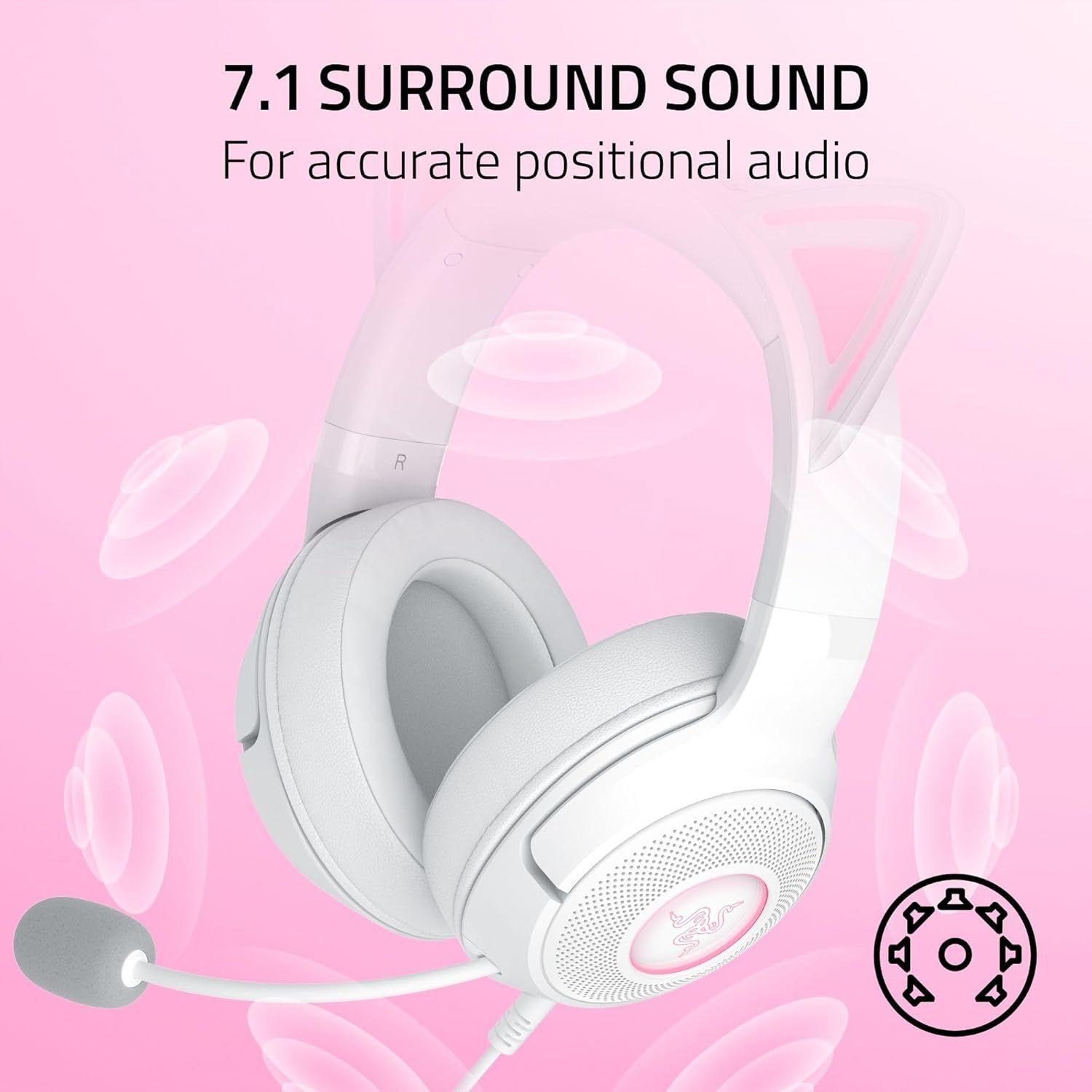 Refurbished Razer Kraken Kitty Edition V2 Wired Gaming Headset - Reebelo Ireland