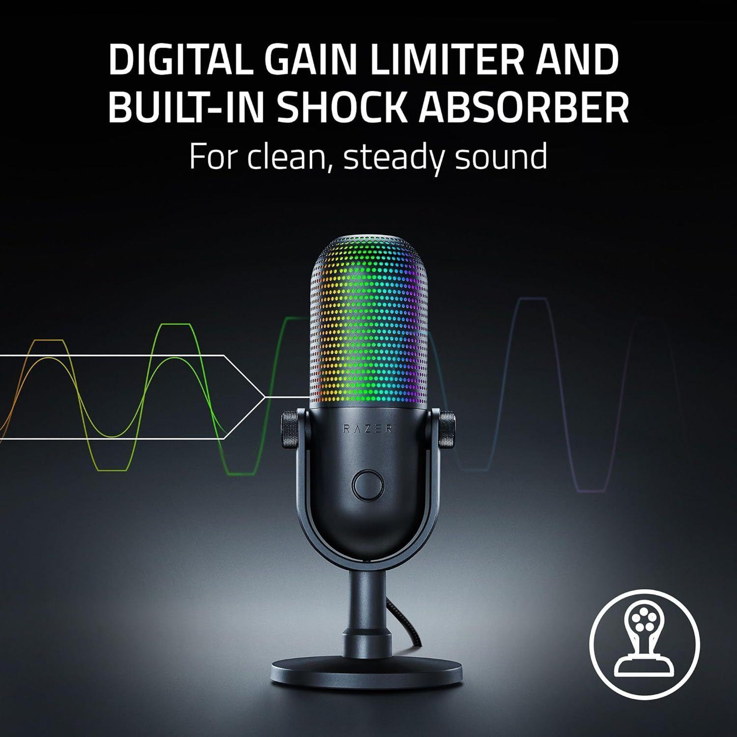 Refurbished Razer Seiren V3 Chroma Condenser USB Microphone   - Reebelo Ireland