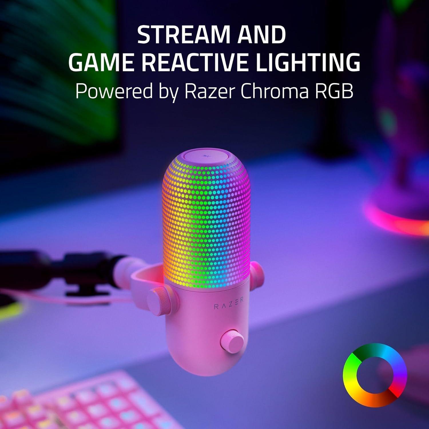 Refurbished Razer Seiren V3 Chroma Condenser USB Microphone   - Reebelo Ireland
